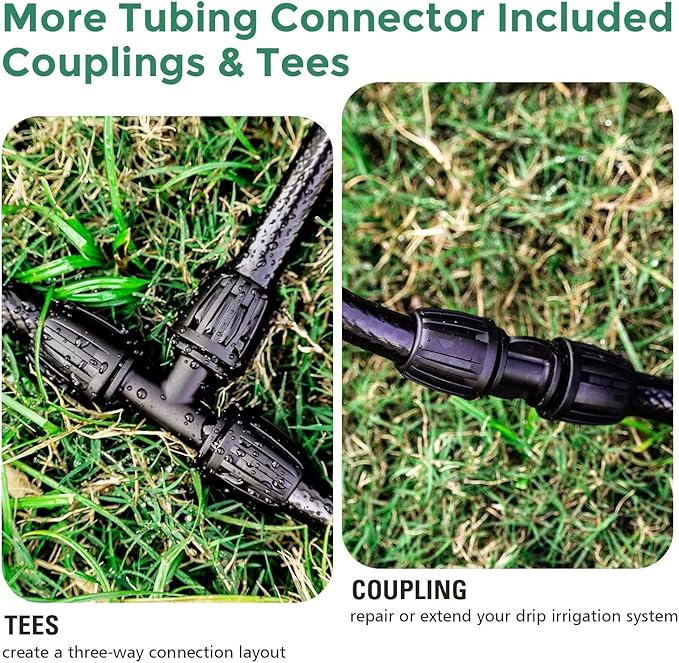 Maotong 40 FT 1/2 inch Drip Irrigation Tubing Main Line Hose Tube for Garden Irrigation System
