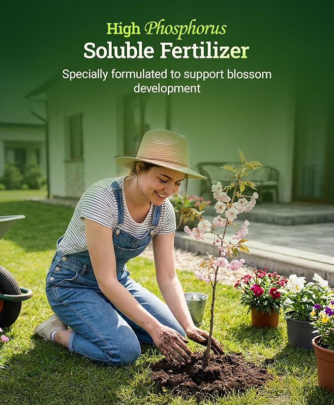 FoxFarm Beastie Bloomz Water Soluble Fertilizer for Mid-Flowering Stage, High Phosphorus Fertilizer 0-50-30, Supports Blossom Development, Easily Dilutes in Water, Ideal for Hydroponics & Soil, 2 lb