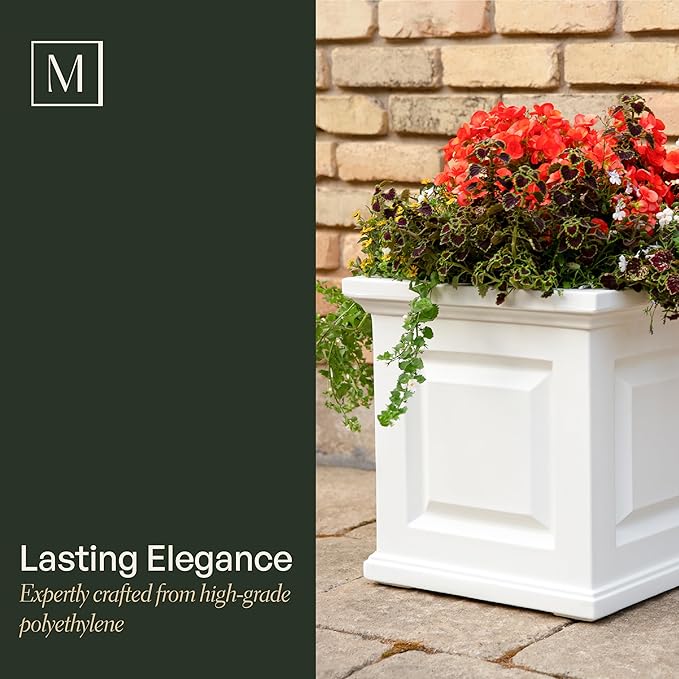 Mayne 5865-ES Polyethylene Planter, Espresso