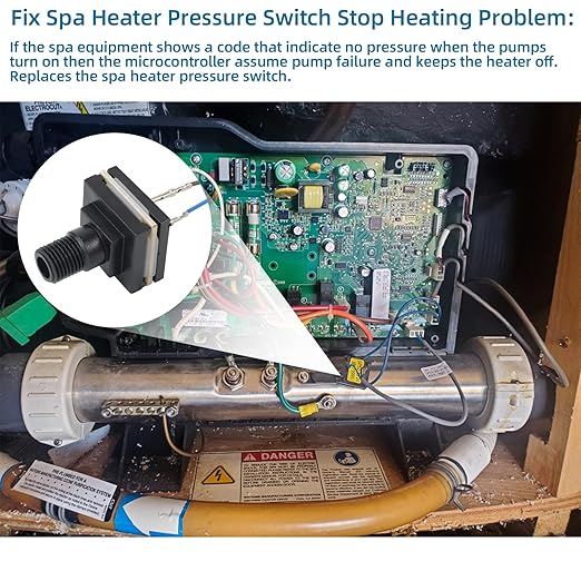 Hot Tub Spa Heater Pressure Switch for Watkins 73995 Solana Caldera Hot Spring&Spot 2010+ Relay/Rhythm/Tempo&2011+ SX TX,2006-2009 Solana RX SX TX,2010+ Caldera Palatino/Marino