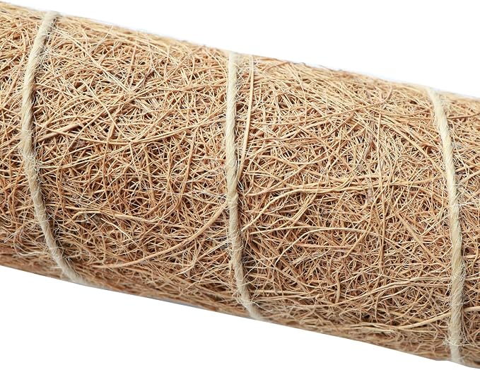 Moss Pole for Plants 4 Pack Natural Coco Coir Climbing Support Stakes with Plant Ties Indoor Monstera Plant Training Extension Poles 14.8inch Each Total 59.2inch