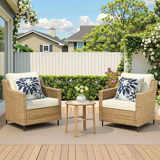 Floral Outdoor Pillow Covers Waterproof Spring Throw Pillow Cases Black Grey 18x18 Inch Set of 2 Decorative Summer Cushion Covers for Patio Furniture Garden Bench Porch Sofa
