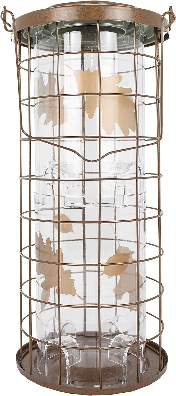 Perky-Pet Squirrel Stumper Wild Bird Feeder - Keep Squirrels Out - 8 Feeding Ports for Wild Birds - 3 lb Wild Bird Seed Capacity - 114B, Copper - Decor for Outdoors