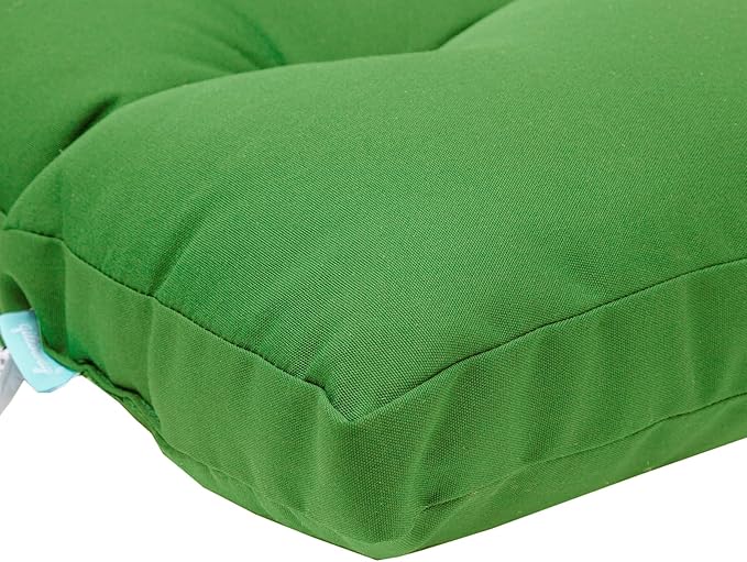 QILLOWAY Outdoor High Back Chair Cushion for Adirondack, All Weather Rocking Chair Cushions Thick Padded Replacement for Patio Furniture Set of 4,Green