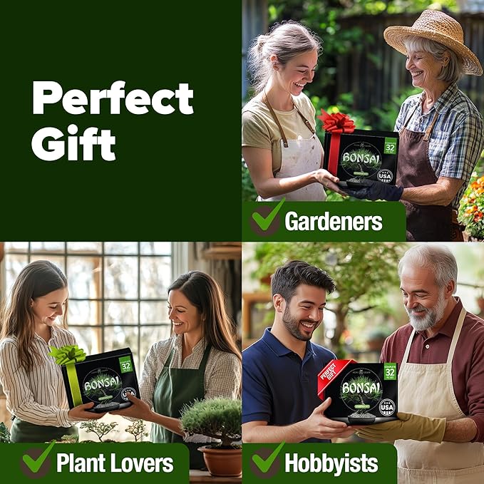 2,000+ Vegetable Seeds for Planting - Bonsai Tree Kit - Gifts for Men & Women