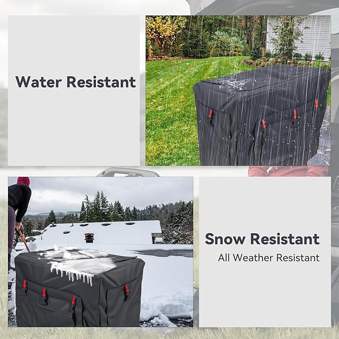 Outdoor Generator Cover While Running Universal Portable Generator Tent for Most Generators Up to 4000W, 21.7 x 13.8x17.4 inches,Can Be Rolled Up and Opened All Around, Black
