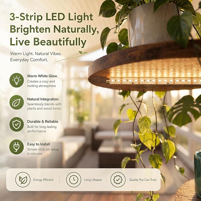 5 Tier Plant Stand Indoor with Grow Light for Multiple Plants | Corner Flower Stand, Vintage Multi-Layer Design, Sturdy Plant Shelf, Space-Saving, Ideal for Living Room Indoor Plant Display