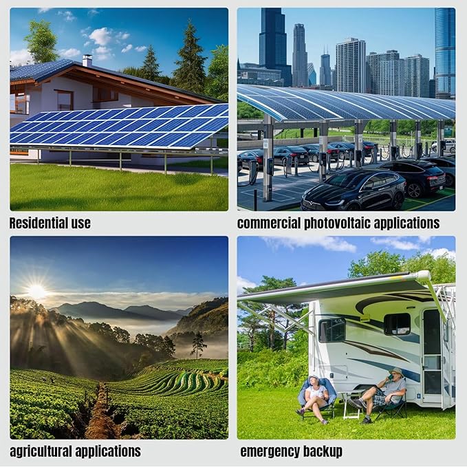 PowMr 3600W Solar Inverter 24V DC to 110V AC, Pure Sine Wave Power Inverter with 120A MPPT Controller and 80A AC Charger, Max.PV Input 4200W, 500VDC, fit for 24V Lead-Acid and Lithium Batteries