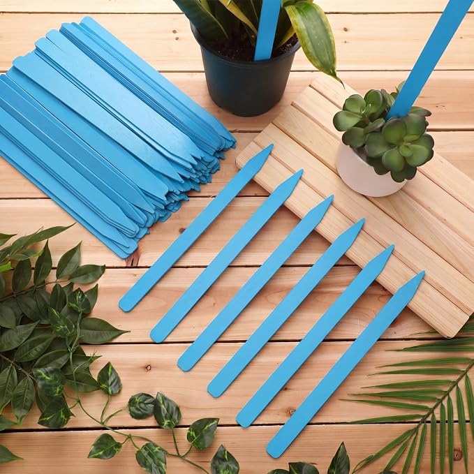 Weysat 100 Pcs 12" Wood Plant Labels for Field or Containers Plant Tags Wood Garden Labels for Seedling Stakes Markers Nursery Seed Tags with Smooth Surface for Pot Herbs Flowers Vegetables