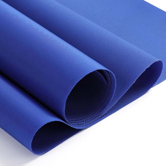 Nylon Fabric, 58"W 420D Waterproof Fabric 15 Yard Ripstop Nylon Material Outdoor Upholstery Twill Sewing Material for Patio Chair, Lining, Cushion, Purse, Tote Bag, Tent, Tarp Cover, DIY Project Blue