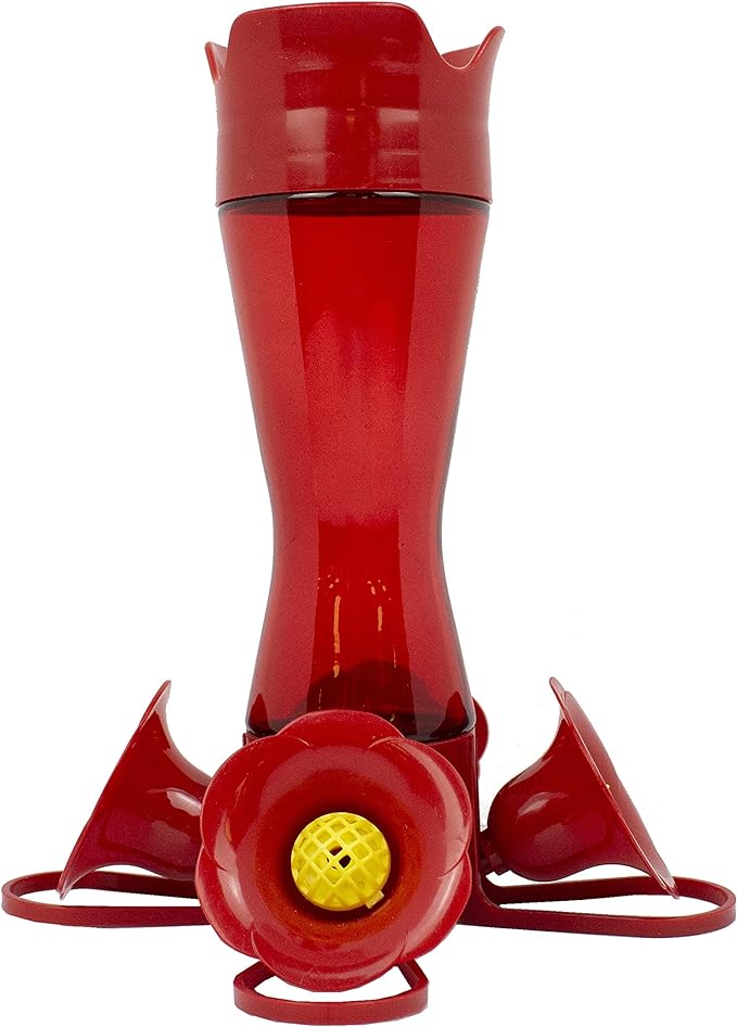 Perky-Pet Red Hummingbird Feeder - Pinch Waist Design for Easy Feeding - Humming Bird Feeder for Outdoors - 403CO - 8 oz Capacity (Pack of 6)