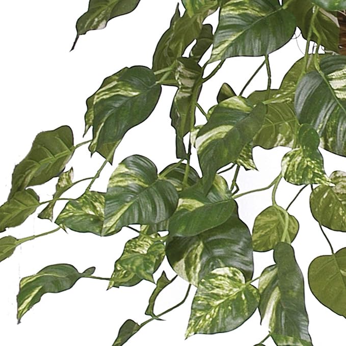Nearly Natural Pothos Hanging Basket Silk Plant, 29" x 10.25" x 10.25"