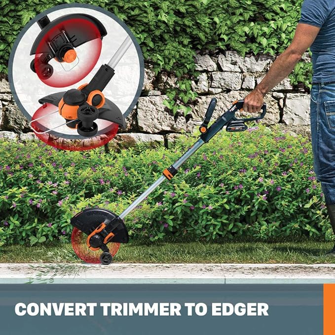 American Lawn Mower 5-Blade Push Reel Lawn Mower and Worx GT3.0 20V PowerShare 12" String Trimmer & Edger
