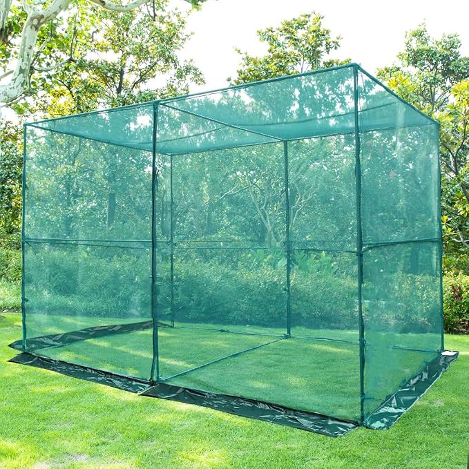 Crop Cage Plant Protection Tent 5 x 10 x 6.5 Feet, Easy to Install Protection Garden Cages, Crop Cages with Storage Bag Suitable for Garden Patio Lawn
