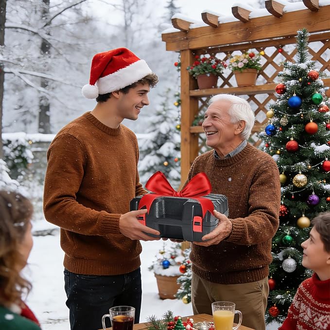 Mini Chainsaw 6-Inch,Portable Electric Cordless Chainsaw, Handheld Pruning Shears Chain Saw for Tree Branches with 2 Batteries and Carrying Case