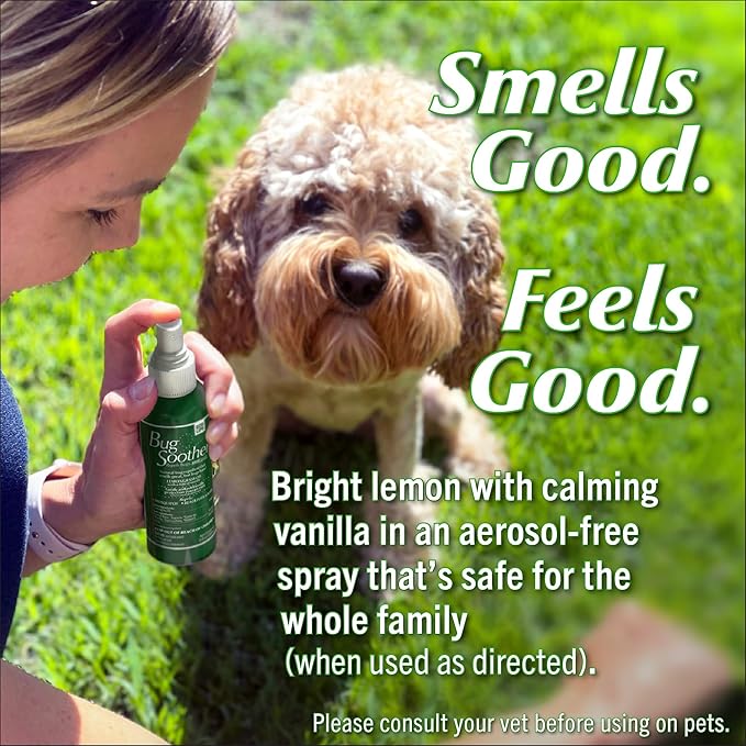 Bug Soother Spray (4 bottle, 2 oz) - Natural Mosquito, Gnat and Insect Deterrent & Repellent with Essential Oils - 100% DEET-Free Safe for Adults & Environment - Made in USA - Includes 1 bottle 1 oz