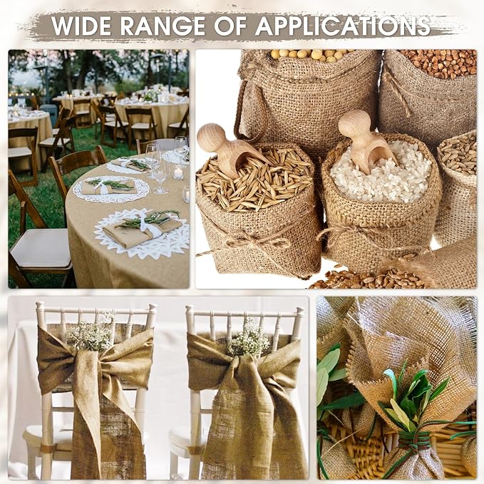 Gardening Burlap Roll - Multipurpose Natural Burlap Fabric (40 Inch x 30 Feet)