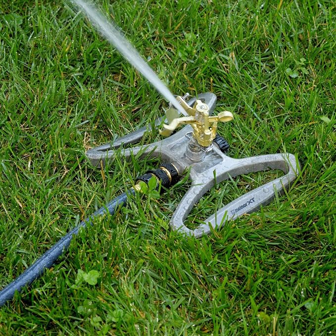 Melnor 65051-AMZ Pulsating Sprinkler with QuickConnect Product Adapter, Amazon Bundle