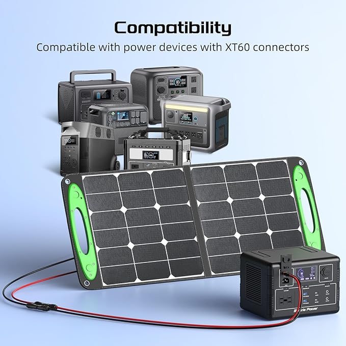 Bateria Power 12AWG XT60i Connector Cable, 12 Gauge 20FT Solar to XT60i Extension Cable for RV Foldable Solar Panel, Portable Power Station, Solar Generator