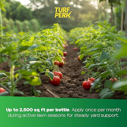 Turf Perk Flower Perk Amino Acid Flower Formula – 16 fl oz – Concentrate Makes Up to 16 Gallons – Amino Acid Plant Formula – for Flowers & Bedding Plants – Safe for Pets