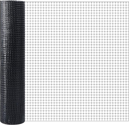 Gisafai 7x200ft (50gsm) Deer and Animal Fence Barrier Netting with 100 Zip Ties, Plastic Heavy Duty Mesh Fence Barrier, Ideal for Garden Netting, Against Bird, Fruit Plant Protection, Black