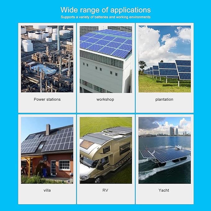 60A MPPT Solar Charge Controller,12V 24V 36V 48V 60V 72V 84V 96V Solar Battery Regulator PV Max 230V for Sealed Lead Acid Gel and Lithium Battery (60A)