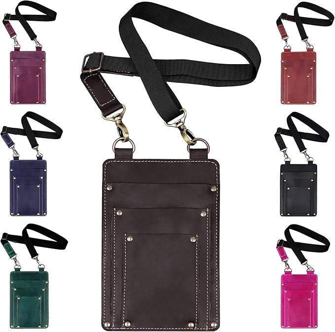 Leather Florist Tool Belt Bag Garden Farmer Pouch Organizer - Hand Tools Holder Utility Kit