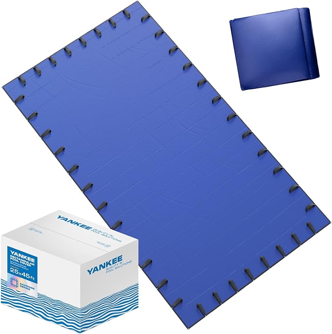 Yankee Pool Cover for 25x45 ft Rectangular Pool: Extra Thick & Durable | Sapphire Series of Premium Cold- and UV-Resistant In-Ground Pool Protection