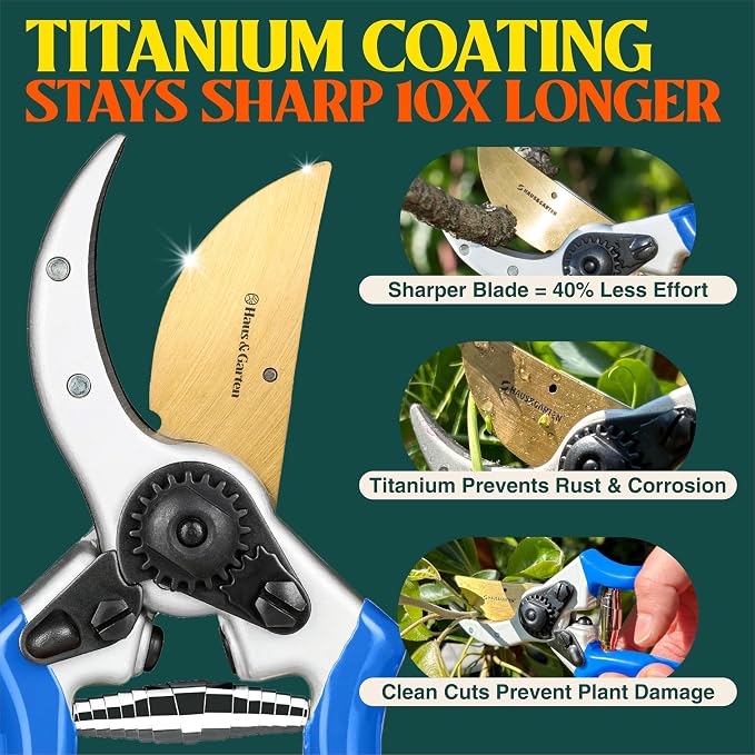 Haus & Garten ClassicPRO Bypass Pruning Shears and PowerPRO Bypass Loppers Bundle