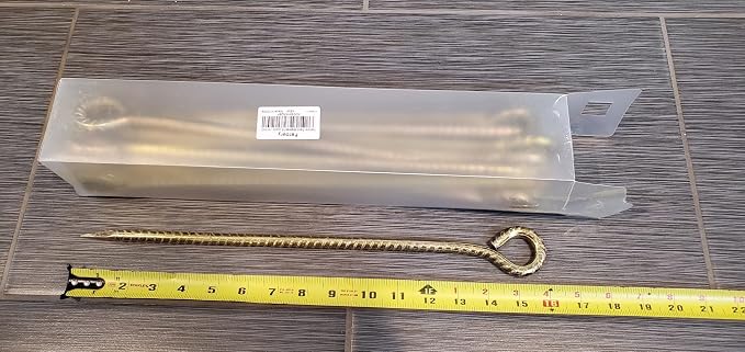 16 Inch Rebar Stakes,Metal Stake Ground,Ground Anchor,Heavy DutyTent Stakes,Baking Paint Metal Stakes,Tent Stakes,Ground Stakes ，0.5 Inch Diamete (6 Pack) ， Outdoor Trave