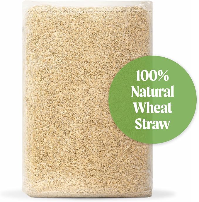 HealthiStraw GardenStraw, 3 cu ft (20 lbs) All-Natural Mulch for Gardens, Vegetables & Lawn Seeding – Water-Conserving Wheat Straw – Thoroughly Cleaned, Sustainable