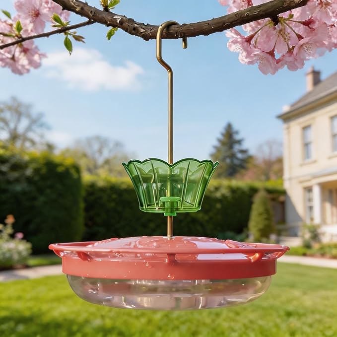Ant Moat for Hummingbird Feeder - 3 OZ x 2 Pack Green Insect Guard with Large Capacity