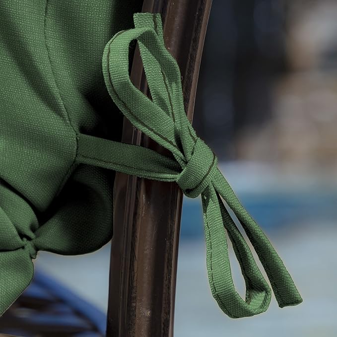 Arden Outdoor Midback Chair Cushion, 18 x 16.5, Moss Green Leala