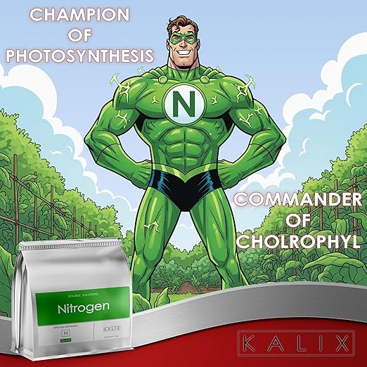 KALIX Nitrogen | 21-0-0 Ammonium Sulfate Fertilizer | Water-Soluble Nutrient for Vegetative Growth | Boosts Leafy Greens, Lawns, and High-N Demand Crops | Clean Feeding | 25 pounds