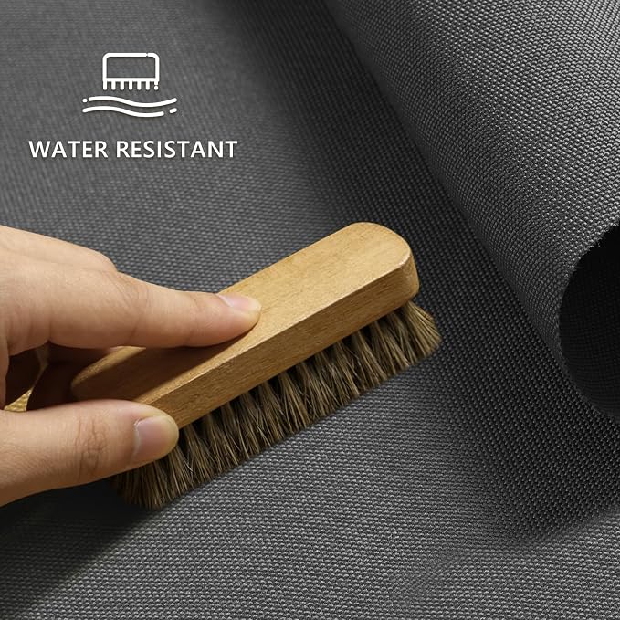 Waterproof Canvas Fabric by The Yard 58inch 600D Upholstery Fabric Polyester Fabric Outdoor Water Resistant Material for Sewing Chair Patio Cushion Purse Bag Interior, Pre Cut 1 Yard Grey