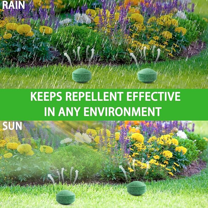 36 Pack Natural Snake Repellent, Snake Repellent for Outdoor Yard Garden House | Long-Lasting Protection | Safe for Dogs and Children, Dark Green