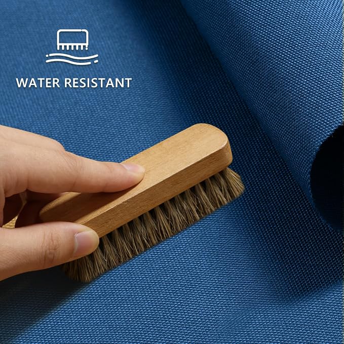 Waterproof Canvas Fabric by The Yard 58inch 600D Upholstery Material Polyester Fabric Outdoor Water Resistant Fabric for Sewing Chair Patio Cushion Purse Bag Interior, 5 Yard Ocean Blue