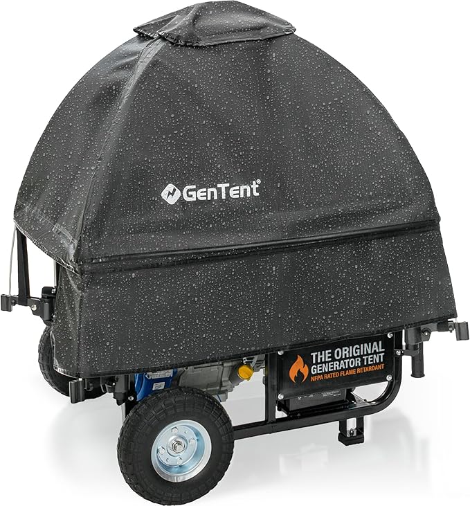 GenTent Open Frame Running Cover - Universal Adapter Kit Generator Tent (Onyx, Original - Standard)