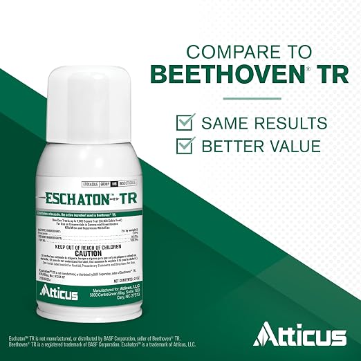 Atticus Eschaton TR Greenhouse Fogger (2oz Can) - (Compare to Beethoven) - Total Release Etoxazole Insecticide/Miticide - Kills Mites and Suppresses Whiteflies (Pack of 3)
