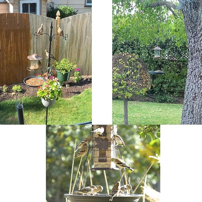 Bird Seed Catcher Tray Platform Feeder Hanging Tray Fits Most feeders Catches Most Falling Seed and Husk Great for Attracting Birds Outdoors, Backyard, Garden - No Feeders