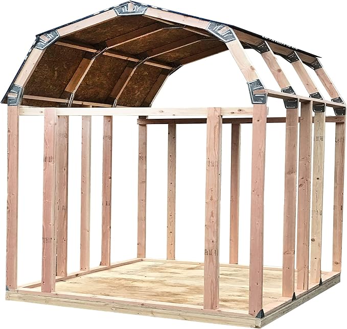 EZBUILDER 50 Structurally Stronger Truss Design Easy Shed Kit Builds 6in–14in Widths Any Length Storage Barn Shed Garage Playhouse Easy Framing Kit 2x4 Basic Barn Roof Wood NOT Included