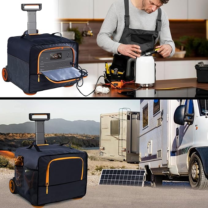 Upgraded Dust Cover Compatible with Jackery Solar Generator 2000 Plus 400W, Jackery Explorer Kit 4000 Plus, Jackry Solar Generator 3000 PRO 400W, Water-resistant Dust Cover for Jackery Solar Generator