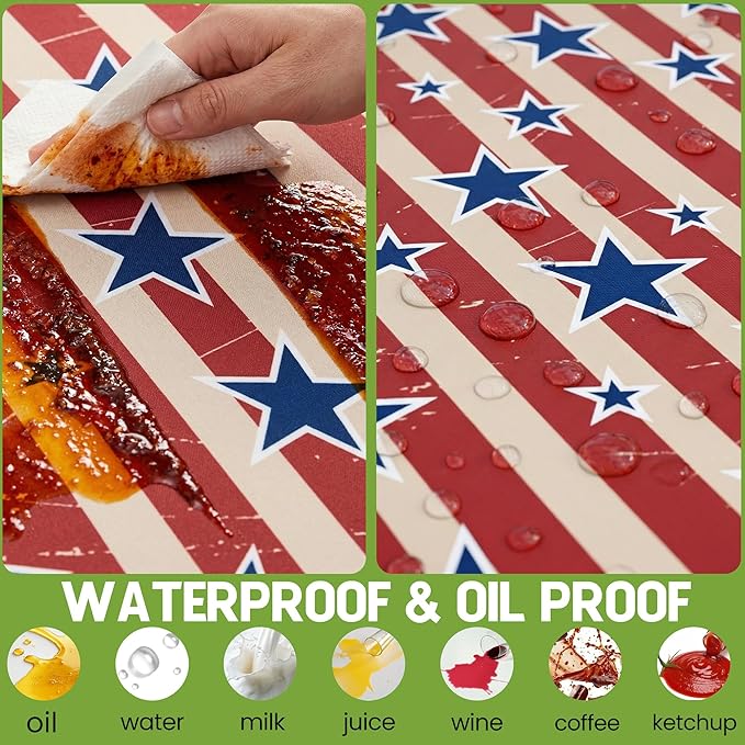 Picnic Table Cover with Bench Covers Waterproof Vinyl Elastic Rectangle Fitted Table Cloth Camping Lovers Essentials Rv Car Travel Overlanding Outdoor Roadtrip Road Trip Women Men Camper Gifts 6 Foot
