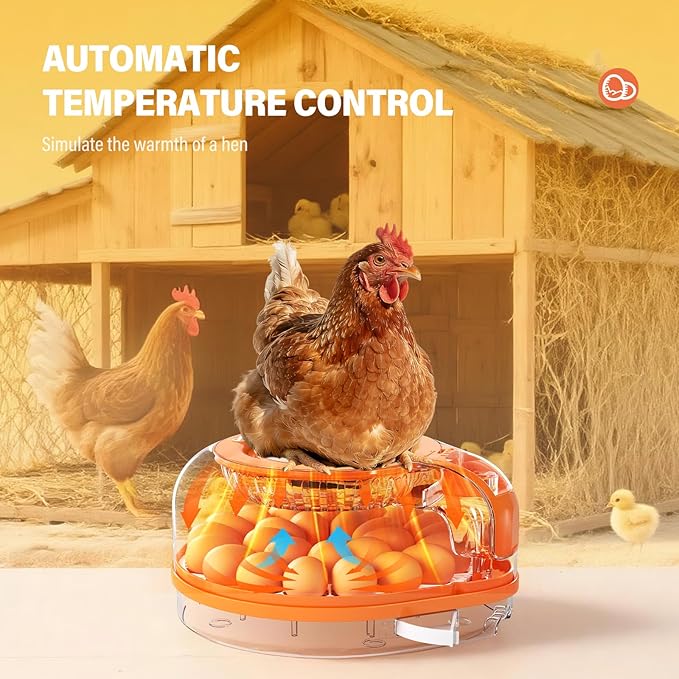 26 Incubators for Hatching Eggs Smart Voice Control Incubator with Auto Temp Humidity Automatic Egg Turning 360° View Built in Egg Candler and Chick Holding Area for Chicken Duck Goose Quail Eggs
