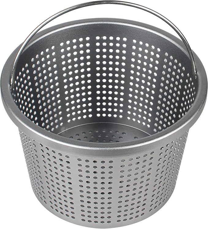 Aluminum Pool Skimmer Basket Replacement Compatible with Pen-tair U-3 & Hayward SP1070, Heavy-Duty Inground Pool Basket with 316 Stainless Steel Comfort Grip Handle