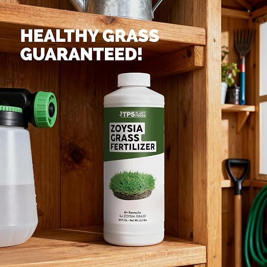 Zoysia Grass Fertilizer – Liquid Lawn Food for Dense Turf, Rich Green Color & Strong Root Development, 32 oz