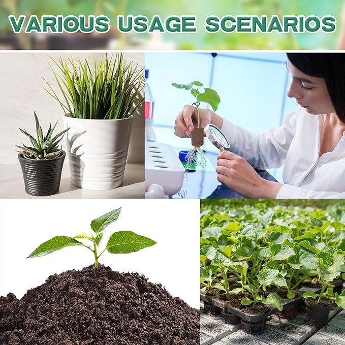 Amyhill Hydroponic Sponges Grow Starter Pods Organic Growth Sponge Starter Plugs for Plant Cloning Growing(300 Pieces)