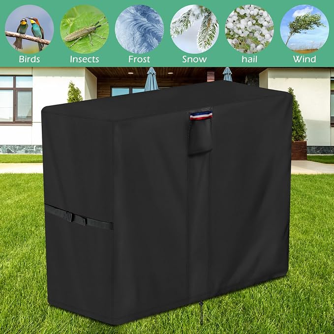 Planter Cover, for Veradek Tall Rectangular Planter, Heavy Duty Frost Cover for Outdoor Winter Frost Cold Weather, Black 30" x 12" x 29"