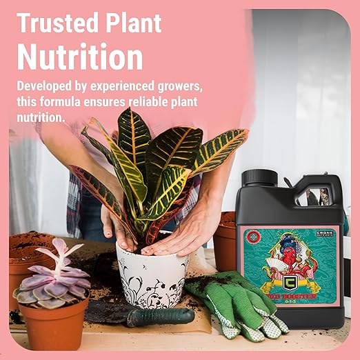 Cronk Nutrients Bud Booster - Best Budding Fertilizer for Maximum Blooms - Hydroponic Nutrients for the Bloom Phase - Balanced pH Formula - Suitable for Soil, Soilless, and Hydroponic Systems, 1L