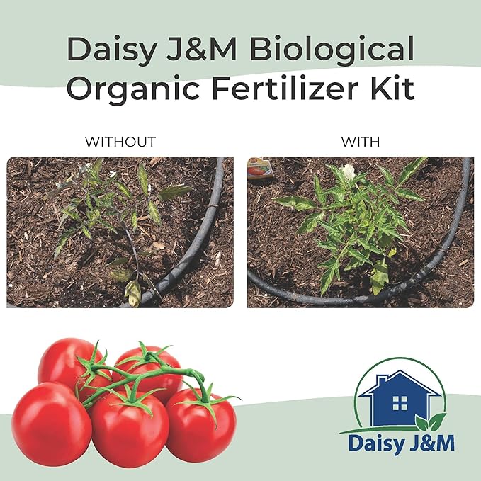 Daisy J&M All Purpose Organic Soil Fertilizer Kit - OMRI Listed - 6 Product All-in-One